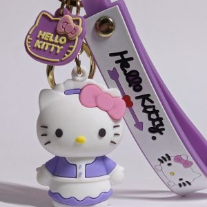 Hello Kitty Purple Keychain
